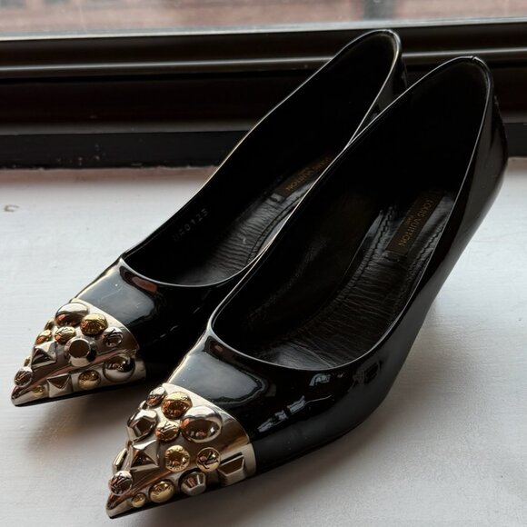Louis Vuitton - Kitten Heels with Jewel Pointed Toe - Picture 3 of 6